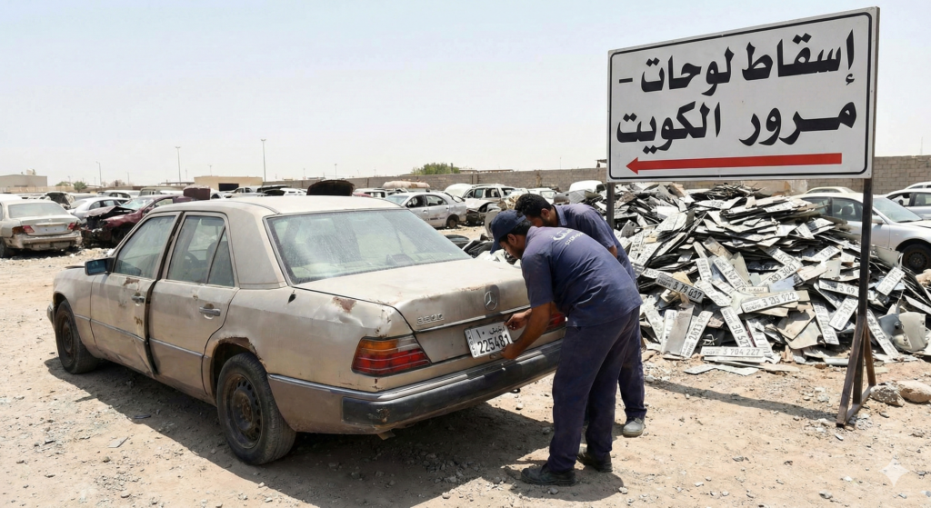 تسقيط لوحات السيارات