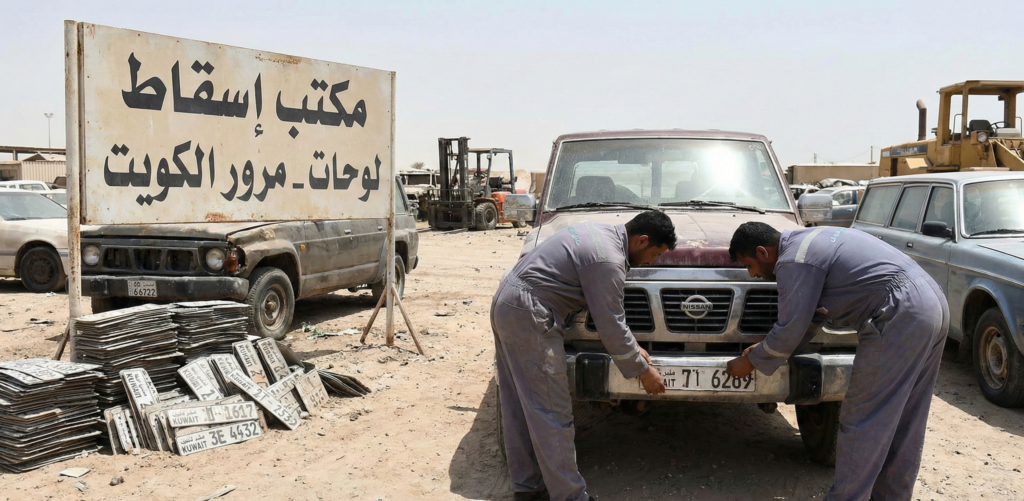 تسقيط لوحات السيارات