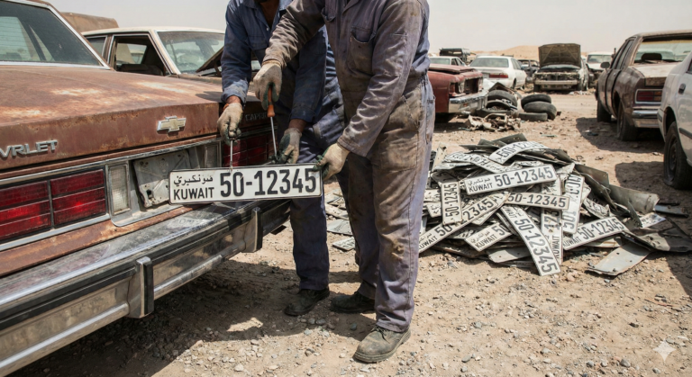 تسقيط لوحات السيارات